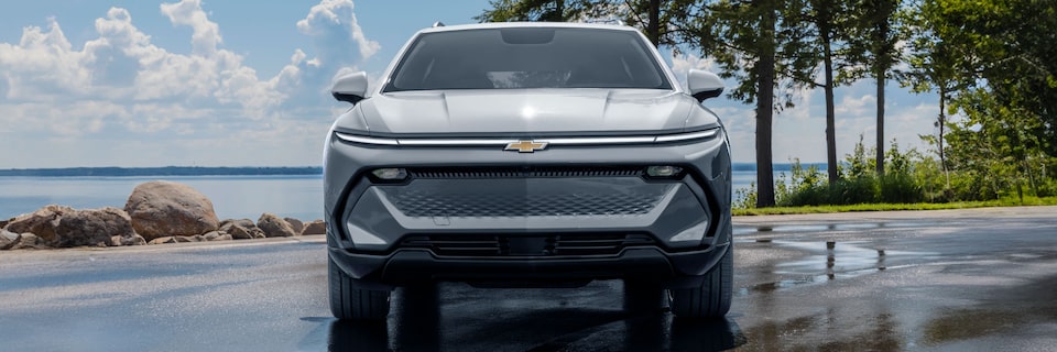 Design frontal do novo Equinox SUV elétrico da Chevrolet